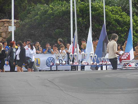 Rally WRC - Le coppe messe in palio per i vincitori del Rally WRC tappa Italiana in Sardegna. Foto by Automania